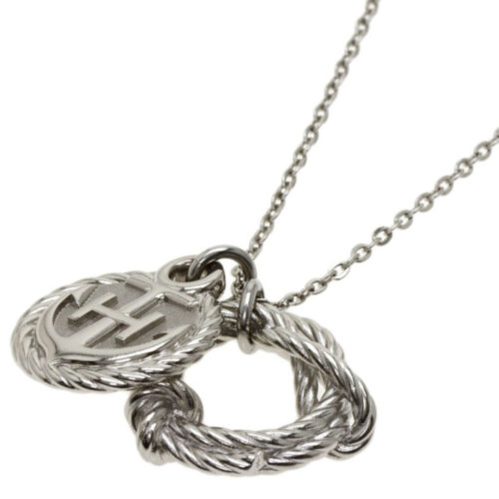 HERMES Necklace cordage rope metal